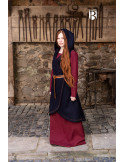 Brial medieval Myrana, lã azul