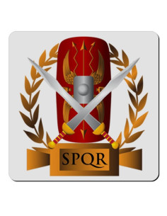 Ímã flexível quadrado Roman Legion SPQR (7,4 x 7,4 cms.)