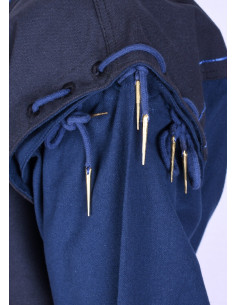 Túnica Medieval Azul-Escuro com mangas destacáveis