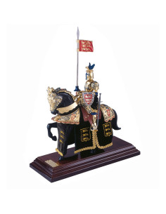 Capacete de Dragão Negro de Armadura de Cavalo