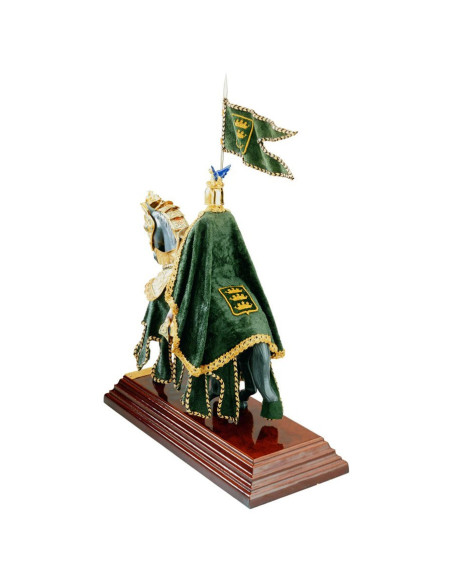 Armadura de cavalo Capacete de dragão com capa