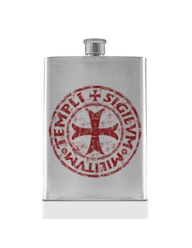 Frasco de Selo Templário de Aço Inoxidável