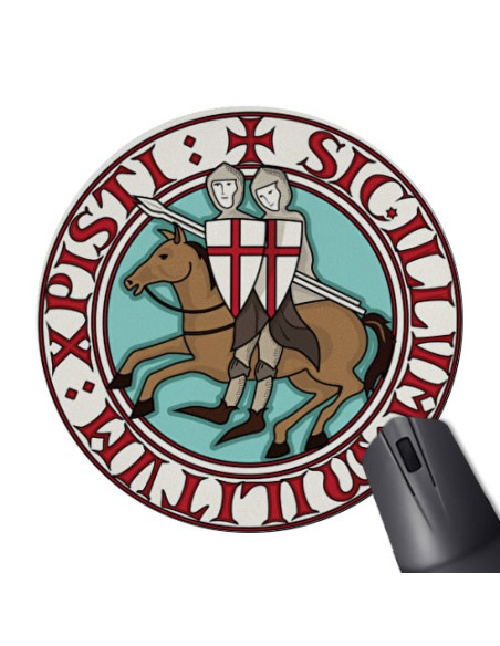Mouse Pad Redondo Cavaleiros Templários