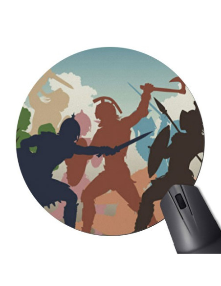 Mouse pad redondo luta gladiadores