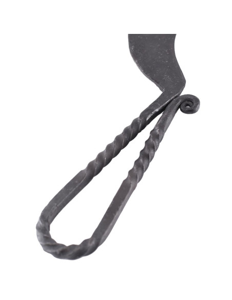 Foice medieval de aço forjado