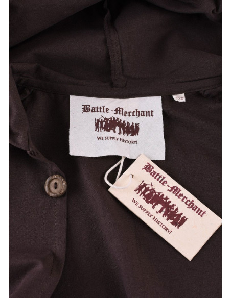 Capa medieval para criança, castanho