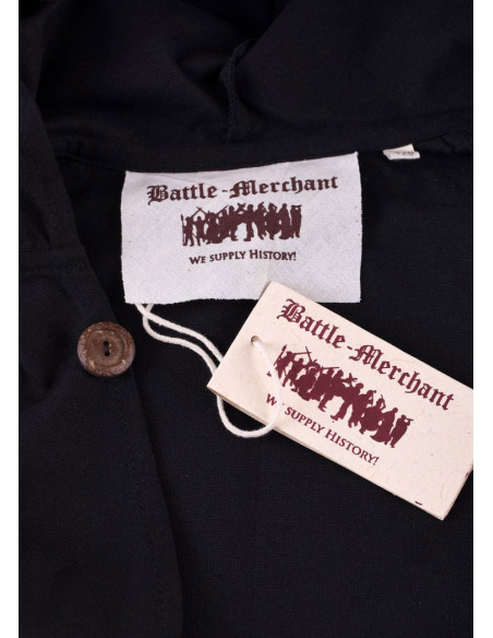 capa medieval para criança, preta