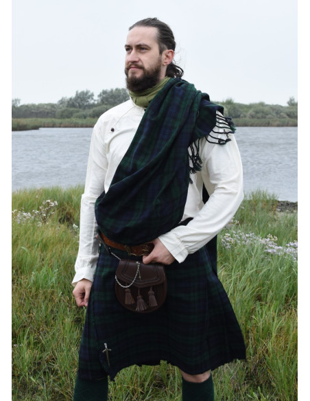 Kilt 8 jardas Black Watch tartan