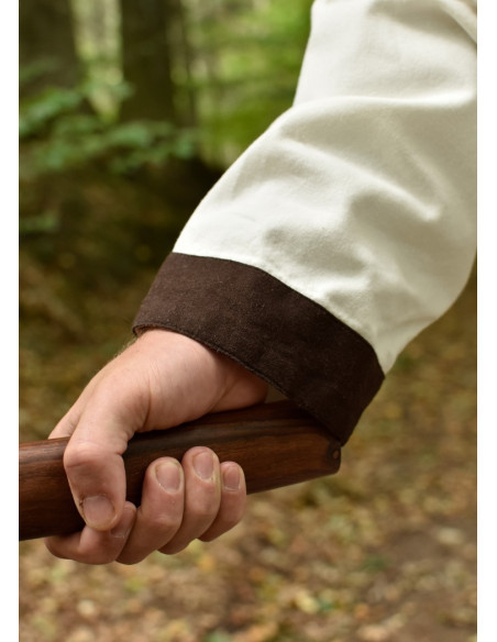 Vallentin longa túnica medieval, branca