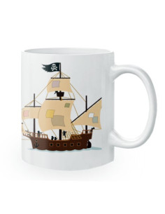 caneca de cerâmica piratas