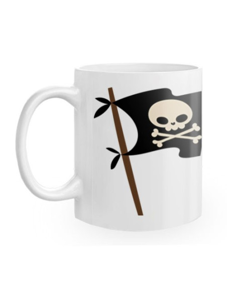 caneca de cerâmica piratas