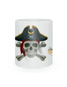 caneca de cerâmica piratas