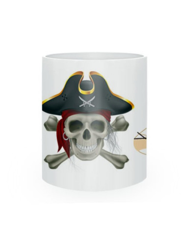 caneca de cerâmica piratas