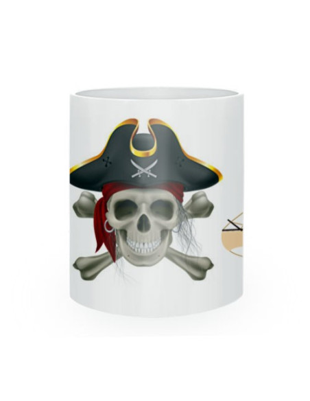caneca de cerâmica piratas