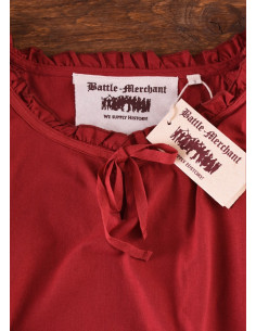 Blusa medieval mulher Birga, vermelho