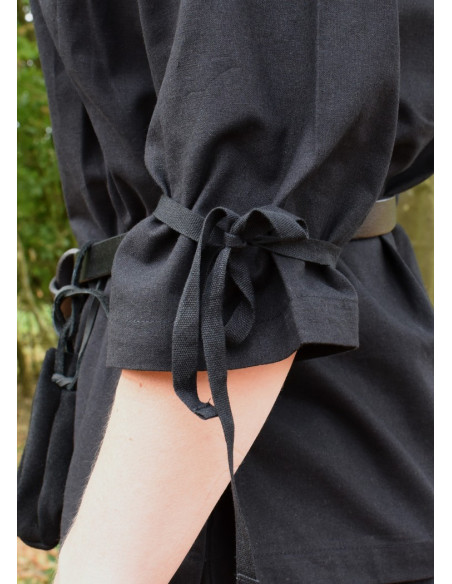 Blusa medieval mulher Birga, preta
