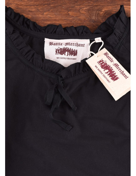Blusa medieval mulher Birga, preta
