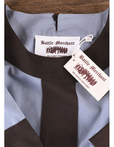 Gudrun vestido medieval, marrom acinzentado