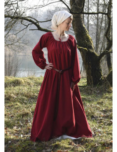 Vestido medieval Ana, vermelho