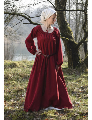 Vestido medieval Ana, vermelho