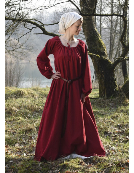 Vestido medieval Ana, vermelho