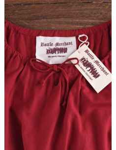Vestido medieval Ana, vermelho