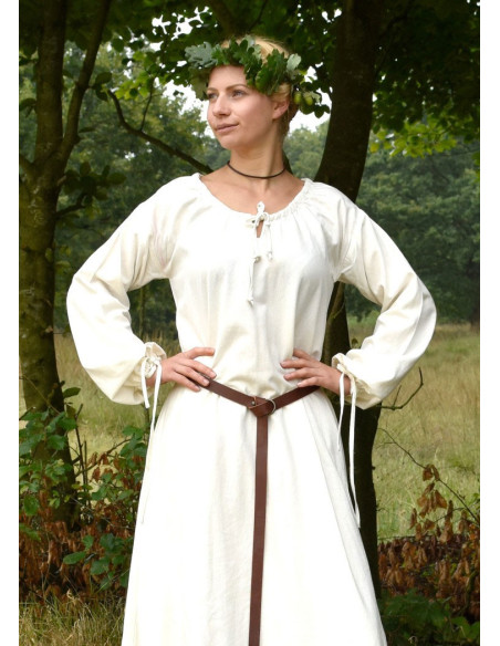 vestido medieval Ana, branco