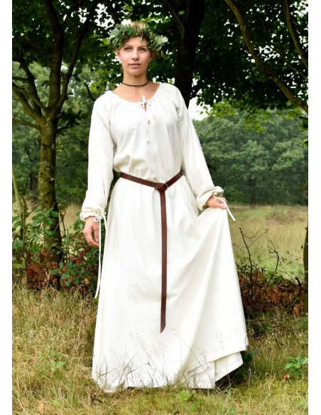 vestido medieval Ana, branco