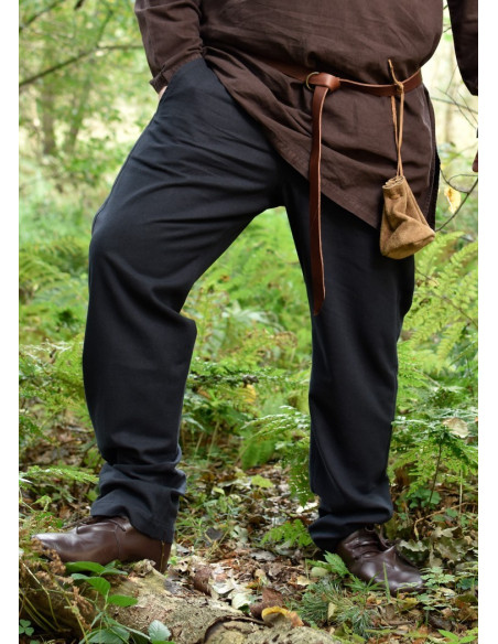 Calças medievais Hagen, pretas