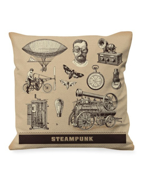 Almofada com designs Steam Punk