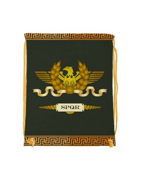Mochila com cordão Roman Legion SPQR (34x42 cms.)