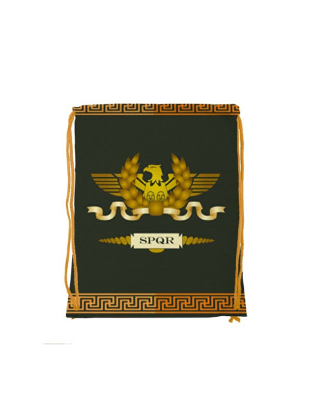 Mochila com cordão Roman Legion SPQR (34x42 cms.)