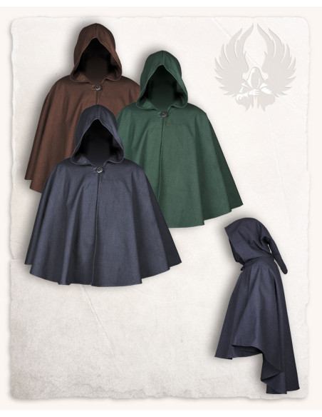 Capa curta com capuz