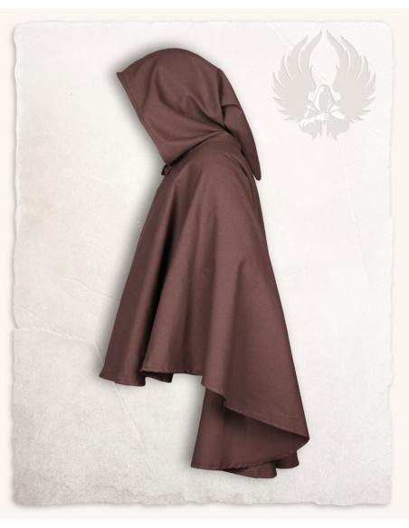 Capa curta com capuz