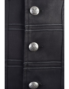 Sobrecasaca pirata Enigo, preta 2