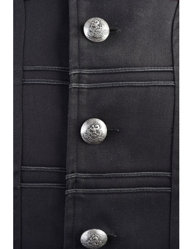 Sobrecasaca pirata Enigo, preta