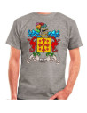 T-shirt personalizada com escudo heráldico 1 sobrenome