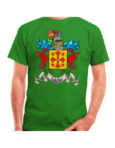 Camiseta personalizada escudo heráldico 1 sobrenome