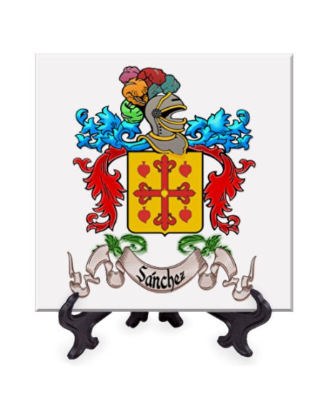 Brasão Heráldico Azulejo 1 Sobrenome