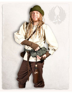 Cinto medieval com 5 bolsos