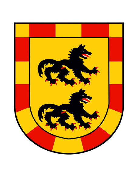 Bandeira do dragão medieval (120 x 100 cm).