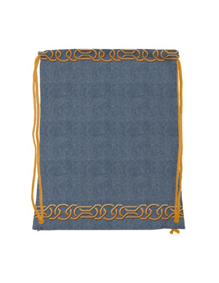 Mochila com cordão de trisquete celta (34x42 cms.)