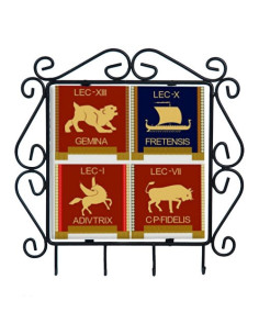 Porta-chaves com símbolos das Legiões Romanas