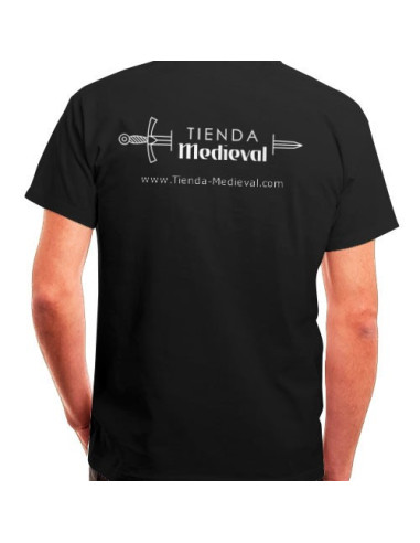 Camiseta Preta Medieval-Shop