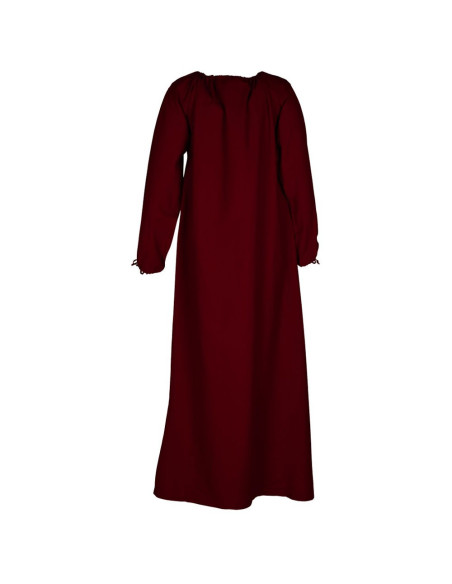 Ana vestido medieval, vinho tinto