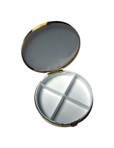 Caixa de comprimidos Damasquinado de pássaros, 4 divisórias 2