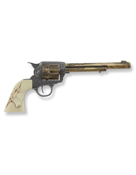Revólver Colt 45 PeaceMaker long buffalo grip, 27 cms.