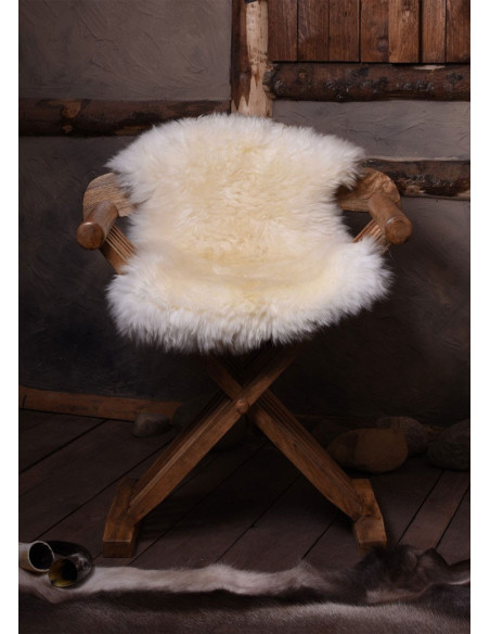 pele de cordeiro branca