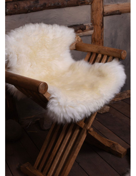 pele de cordeiro branca