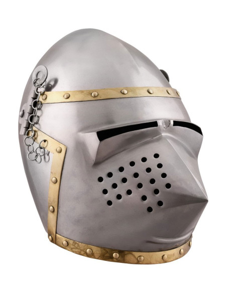 Picudo bacinete com visor, ano 1390